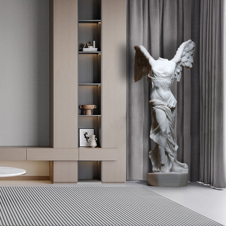 PREMIER Winged Nike Victory of Samothrace Goddess Cast Marble Statue PSM-021-Marble sculpture-PREMIER SCULPTURE