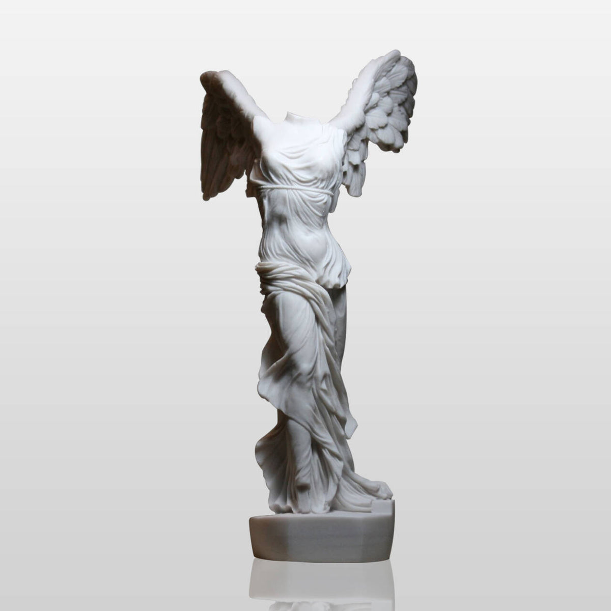 PREMIER Winged Nike Victory of Samothrace Goddess Cast Marble Statue PSM-021-Marble sculpture-PREMIER SCULPTURE