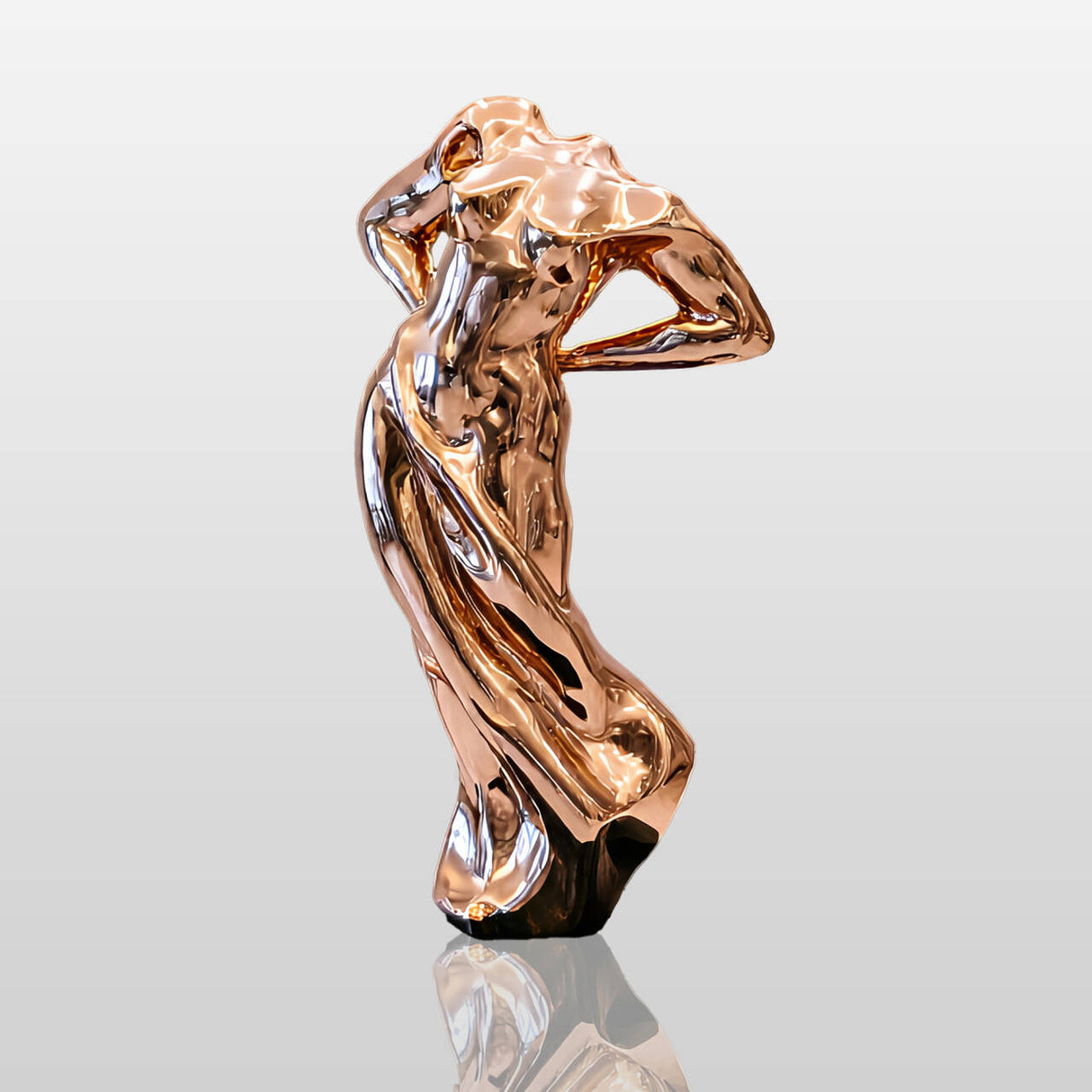 PREMIER Abstract Female Sculpture in Stainless Steel Sculpture for Modern Hallways, Entryways and Galleries PSSS-272-Stainless Steel Sculpture-PREMIER SCULPTURE