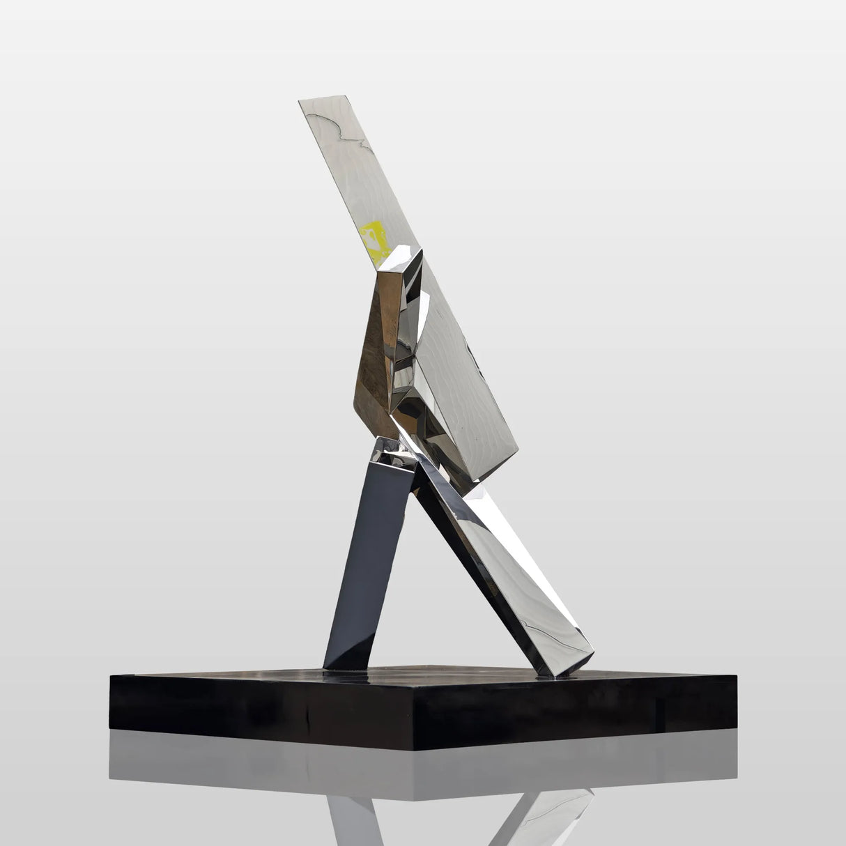PREMIER Abstract Polished Geometric Stainless Steel Sculpture for Urban Plaza, Corporate Building Decor PSSS-242-Stainless Steel Sculpture-PREMIER SCULPTURE