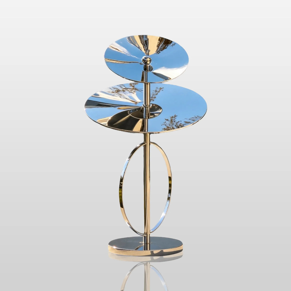 PREMIER Abstract Stainless Steel Sculpture for Front Yard, Entrance Lawn, Sidewalk or Public Plaza PSSS-324-Stainless Steel Sculpture-PREMIER SCULPTURE