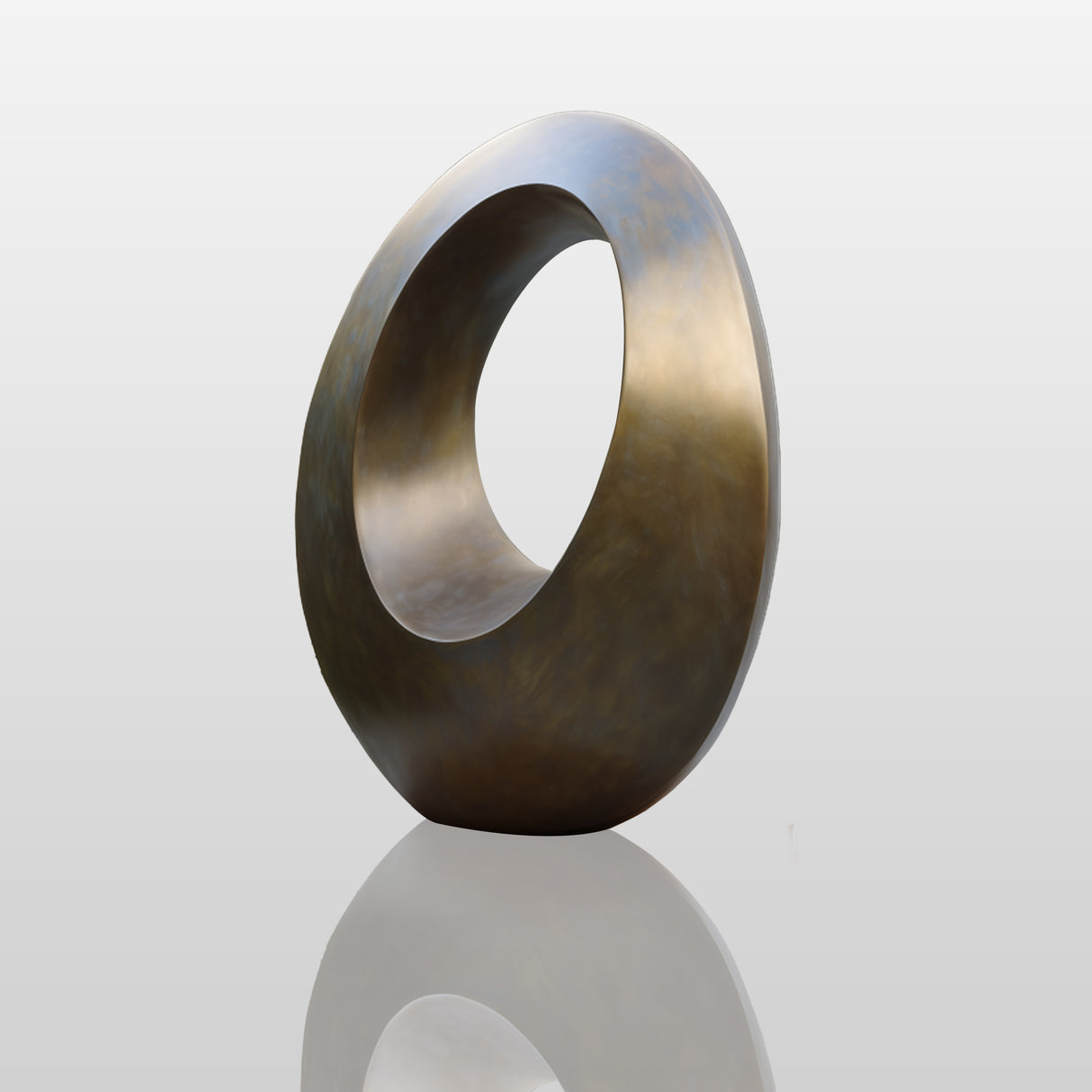 PREMIER Bronze Ring Sculpture with Modern Design for Entrances, Courtyards and Galleries PSB-110-Bronze Sculpture-PREMIER SCULPTURE