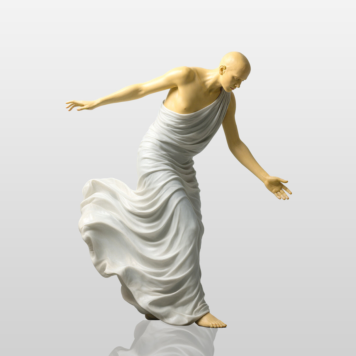 PREMIER Inspired Bronze Sculpture with Robed Figure Design for Outdoors,Cultural Spaces and Coastal Resorts PSB-097-Bronze Sculpture-PREMIER SCULPTURE