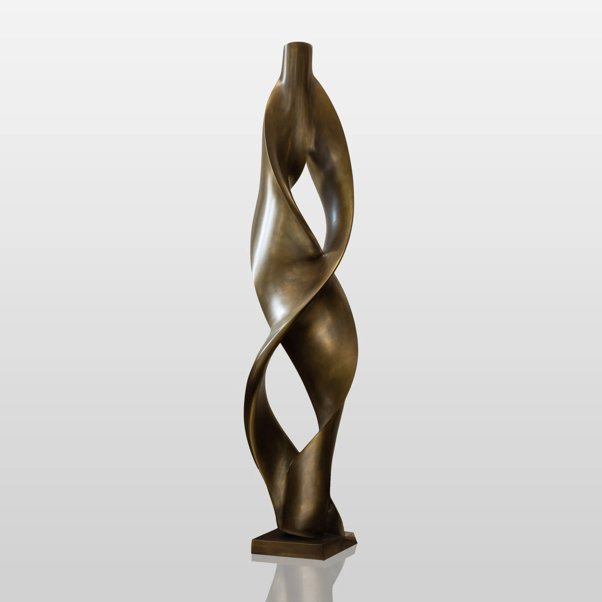 PREMIER Bronze Sculpture with Twisted Column Design for Living Rooms and Interior Corners PSB-130-Bronze Sculpture-PREMIER SCULPTURE