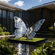 PREMIER Butterfly Sculpture with Mirror Polished Stainless Steel Design for Luxury Villas, Courtyards, and Gardens PSSS-140-Stainless Steel Sculpture-PREMIER SCULPTURE