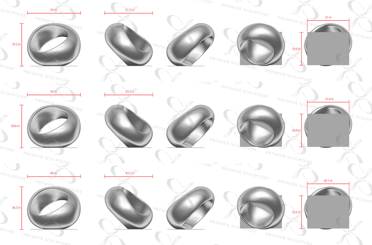 PREMIER Contemporary Outdoor Sculpture Elegant Modern Abstract Stainless Steel Sculpture PSSS-052-Stainless Steel Sculpture-PREMIER SCULPTURE