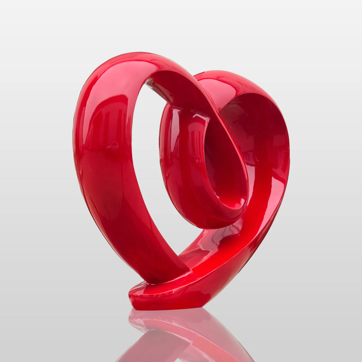 PREMIER Contemporary Red Heart Sculpture for Modern Gardens, Villas, and Outdoor Art Spaces PSSS-183-Stainless Steel Sculpture-PREMIER SCULPTURE