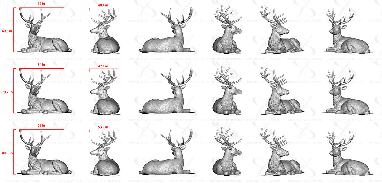 PREMIER Elegant Bronze Deer Sculpture with Lifelike Detailing for Luxury Gardens and Estate Entrances PSB-119-Bronze Sculpture-PREMIER SCULPTURE