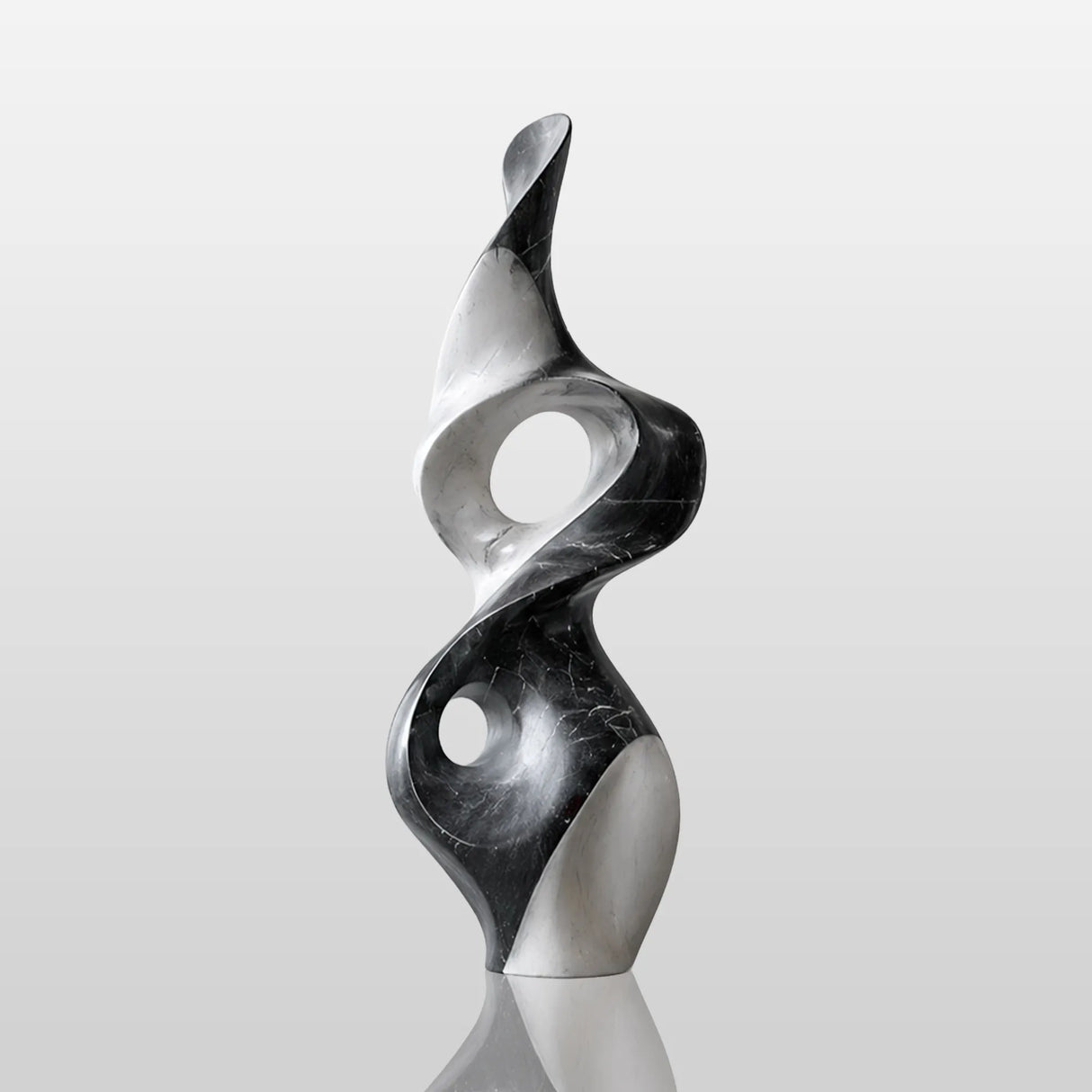 PREMIER Fiberglass Sculpture with Dual Tone Twist Design for Stair Hall, Living Room or Sunroom PSF-042-Fiberglass Sculpture-PREMIER SCULPTURE