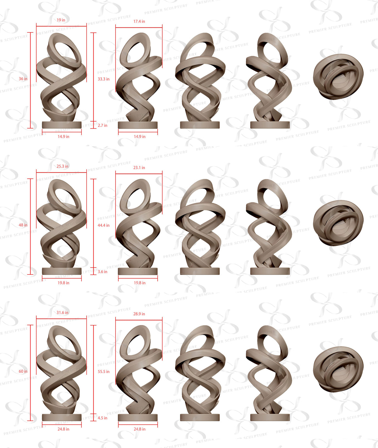 PREMIER Large Sculpture Custom Size Abstract Stainless Steel Outdoor Sculpture PSLSS-013-Stainless Steel Sculpture-PREMIER SCULPTURE
