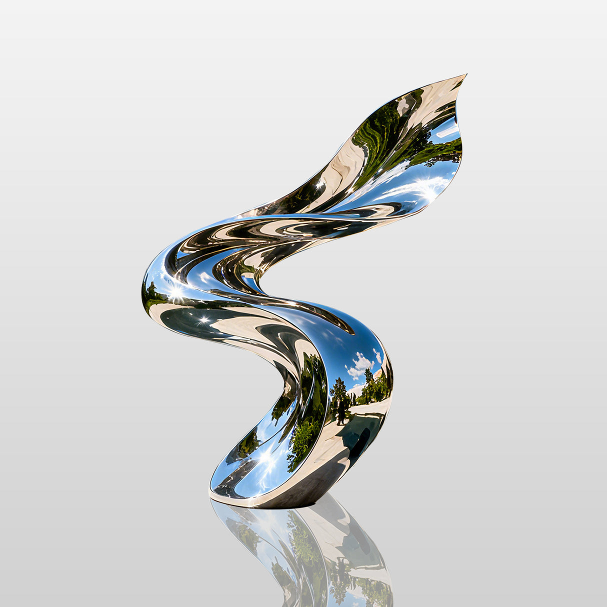 PREMIER Abstract Modern Stainless Steel Sculpture for Contemporary Galleries,Upscale Office Lobbies and High-End Residential Homes PSSS-135-Stainless Steel Sculpture-PREMIER SCULPTURE