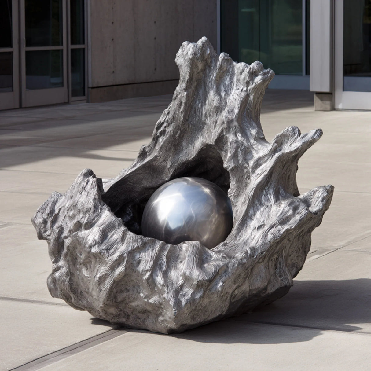 PREMIER Modern Stainless Steel Sculpture with Tree Root Design for Gardens, Courtyards or Outdoor Areas PSSS-254-Stainless Steel Sculpture-PREMIER SCULPTURE