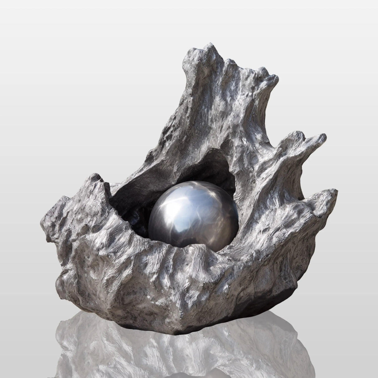 PREMIER Modern Stainless Steel Sculpture with Tree Root Design for Gardens, Courtyards or Outdoor Areas PSSS-254-Stainless Steel Sculpture-PREMIER SCULPTURE