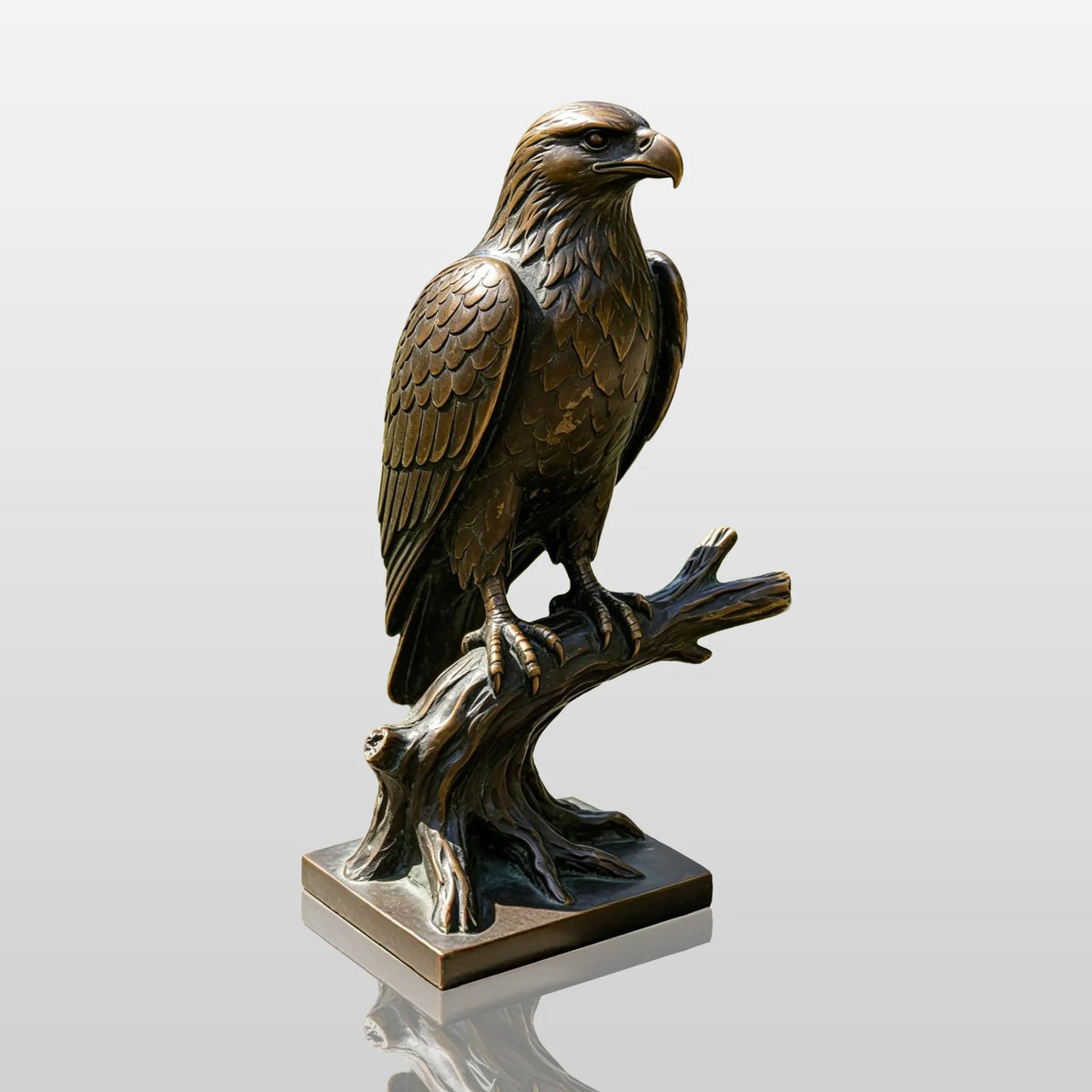 PREMIER Outdoor Bronze Eagle Statue for Garden, School, Town Square or Estate Entry PSB-272-Bronze Sculpture-PREMIER SCULPTURE