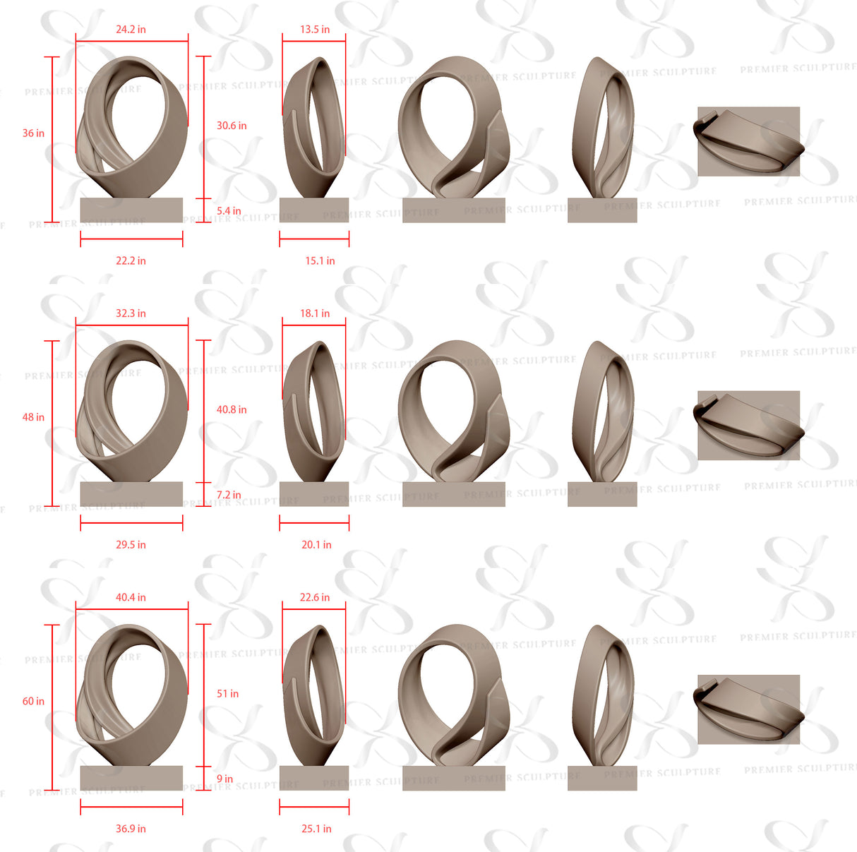 PREMIER Outdoor Garden Sculpture Bronze Art Modern Abstract Sculpture PSB-043-Bronze Sculpture-PREMIER SCULPTURE