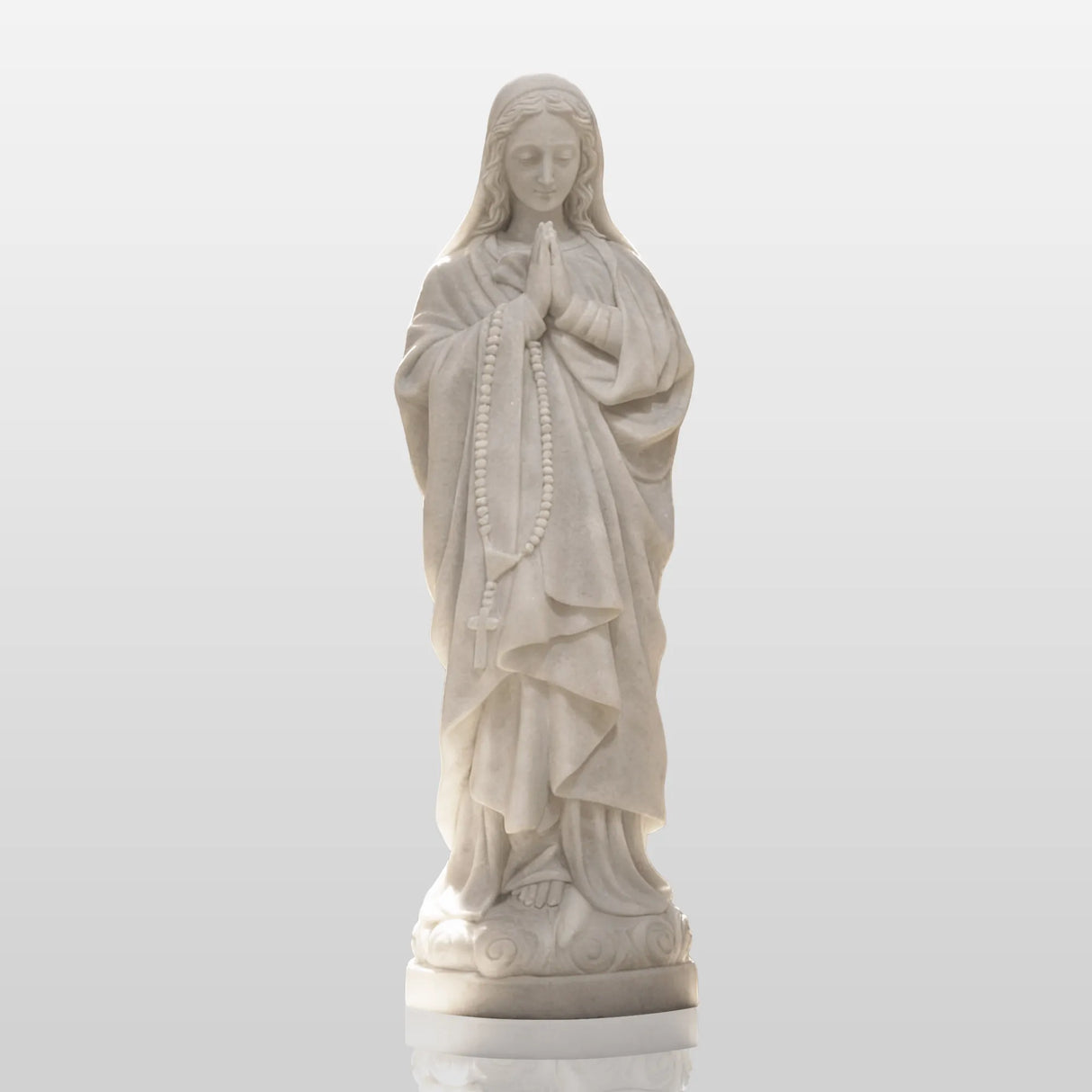 PREMIER Sacred Figure Marble Sculpture with Virgin Mary Design Fit for Churches, Chapel or Any Religious Sites PSM-106-Marble sculpture-PREMIER SCULPTURE