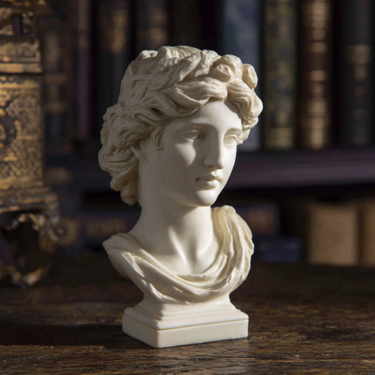 PREMIER Serene Lady Marble Bust Statue with Soft Expression for Sturdy, Living Room or Indoor Display Areas PSM-113-Marble sculpture-PREMIER SCULPTURE