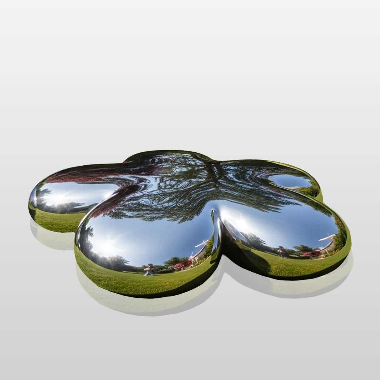 PREMIER Stainless Steel Flower Sculpture for Poolside, Modern Villas and Garden Spaces PSSS-173-Stainless Steel Sculpture-PREMIER SCULPTURE