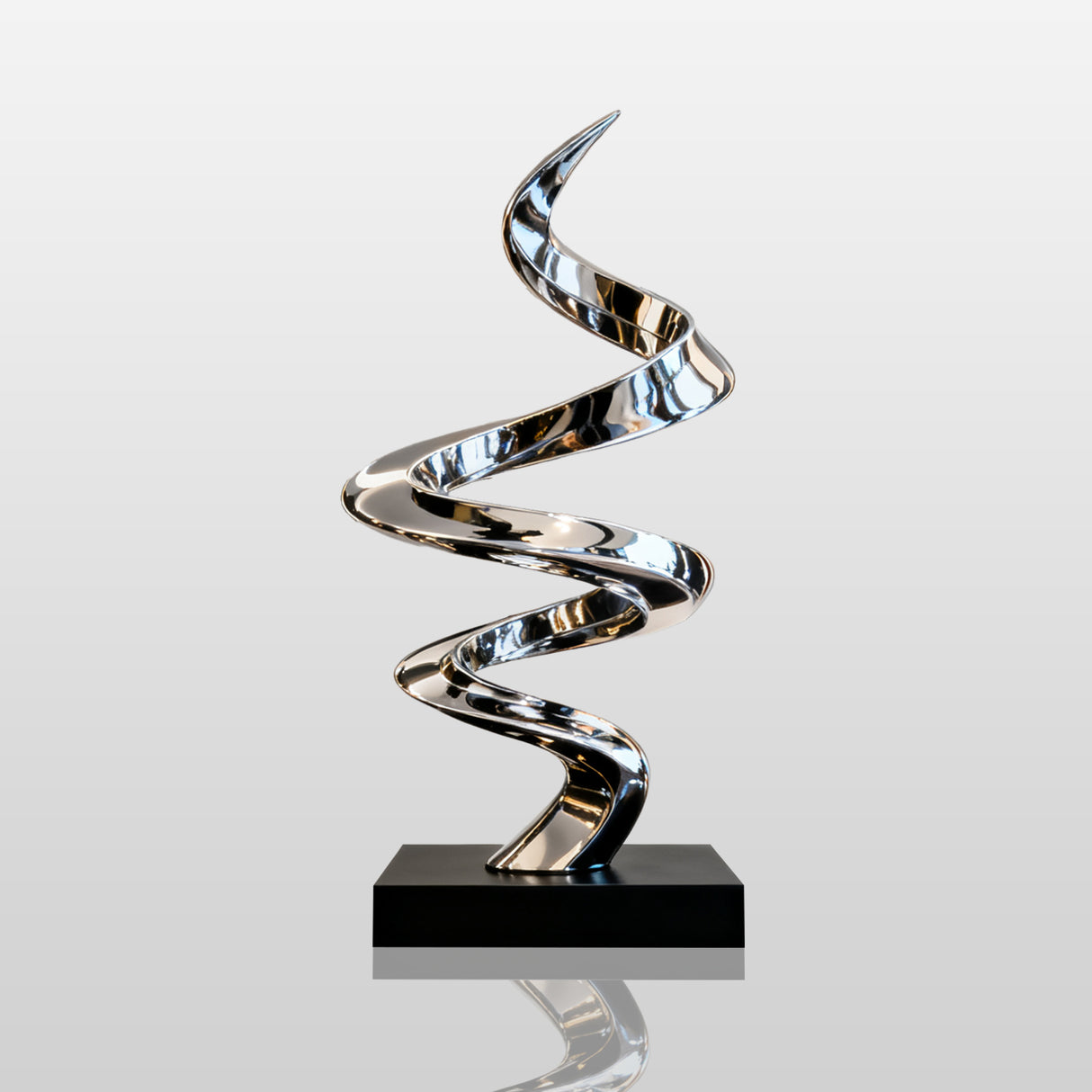 PREMIER Stainless Steel Sculpture with Modern Abstract Design for Luxury Interiors and Outdoor Spaces PSSS-144-Stainless Steel Sculpture-PREMIER SCULPTURE
