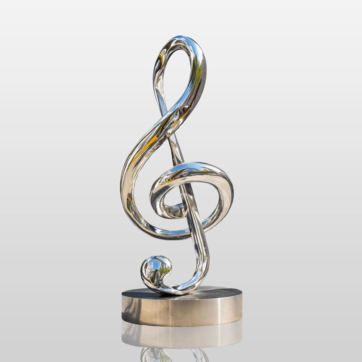 PREMIER Stainless Steel Sculpture with Modern Musical Design for Public Parks, Musical Schools or Hotels PSSS-257-Stainless Steel Sculpture-PREMIER SCULPTURE