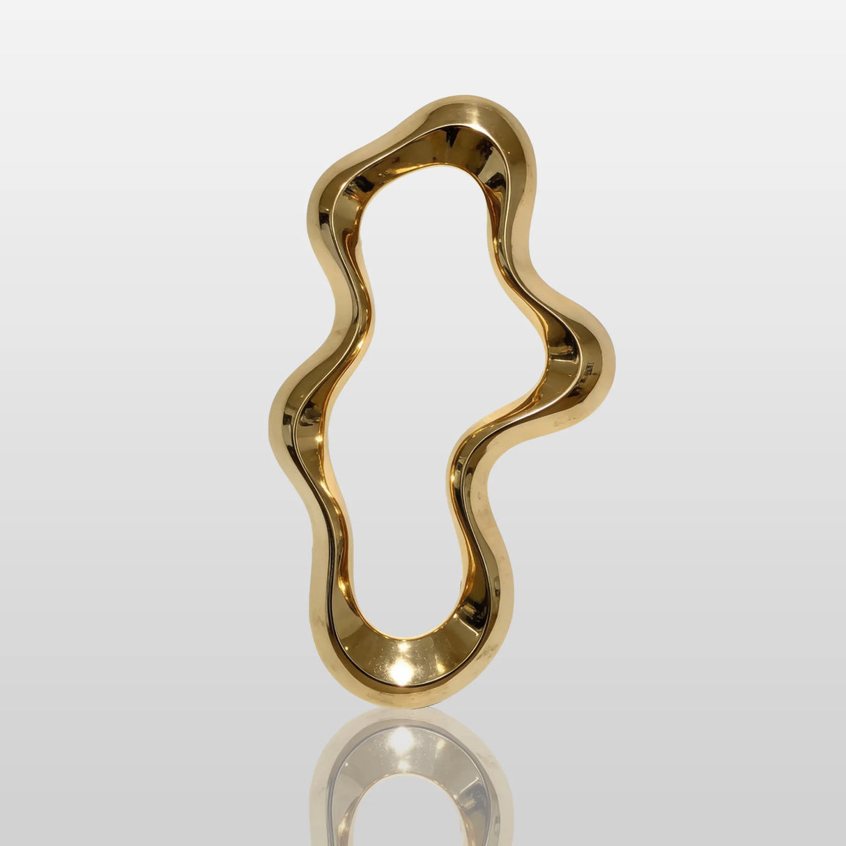 PREMIER Stainless Steel Wall Sculpture with Abstract Flowing Form for Modern Interior Decor PSSS-198-Stainless Steel Sculpture-PREMIER SCULPTURE