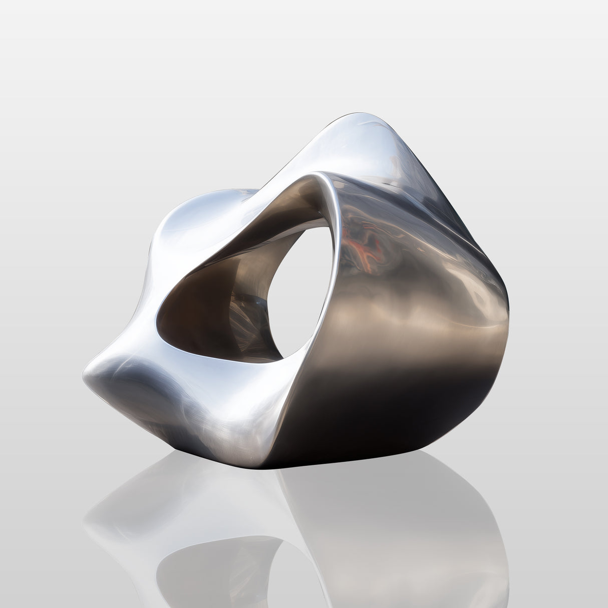 PREMIER Stainless Steel Abstract Sculpture in Fluid Form for Contemporary Outdoor and Indoor Spaces PSSS-159-Stainless Steel Sculpture-PREMIER SCULPTURE