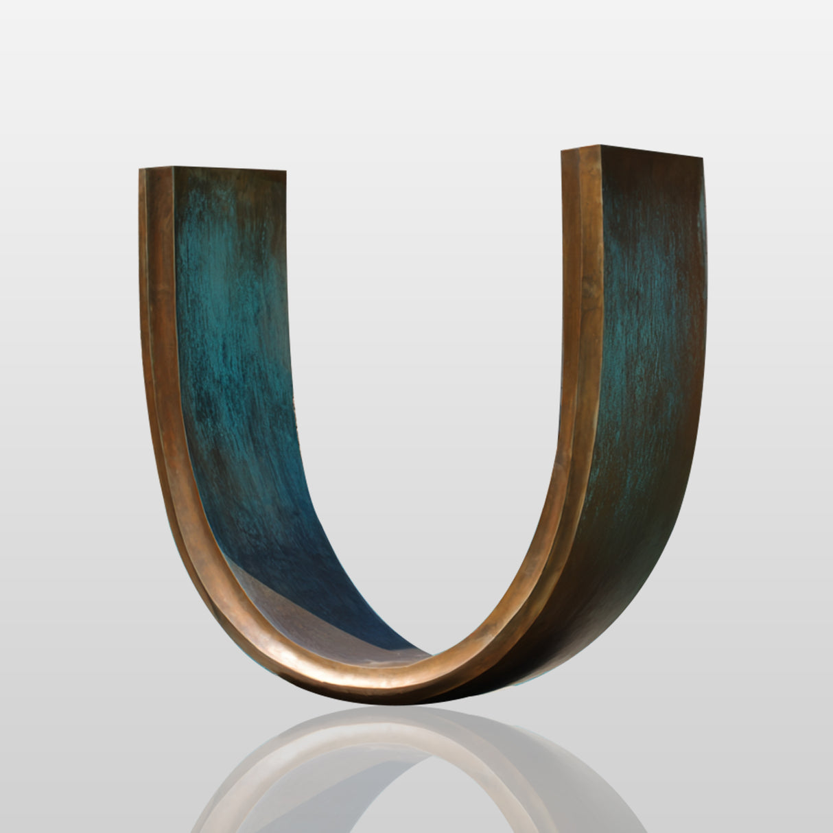 PREMIER U Shape Bronze Sculpture with Minimalist and Abstract Style Ideal for Parks and Modern Exhibition Spaces PSB-145-Bronze Sculpture-PREMIER SCULPTURE