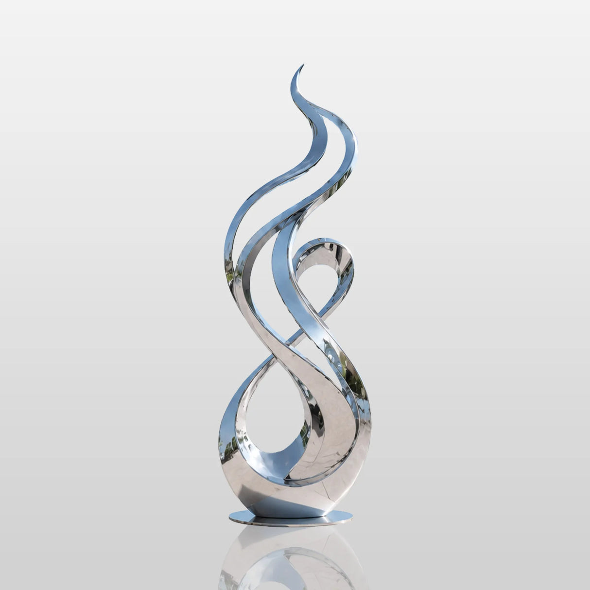 PREMIER Abstract Modern Sculpture in Stainless Steel for Plaza or Landscape Decor PSSS-274-Stainless Steel Sculpture-PREMIER SCULPTURE