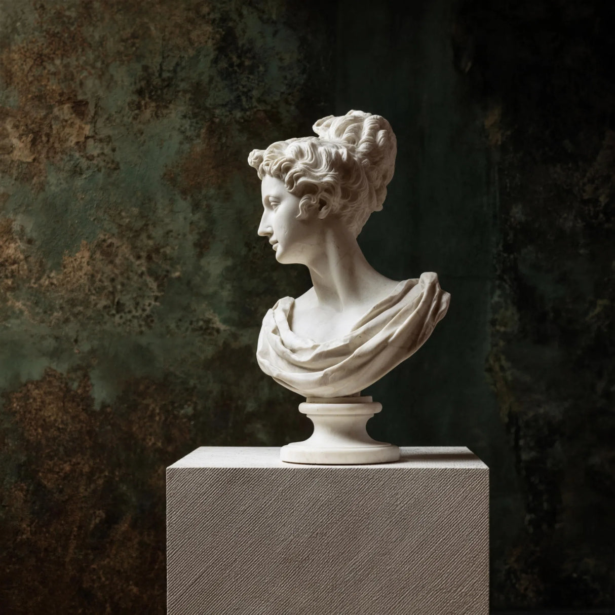 PREMIER Elegant Female Bust Sculpture, Classical Hand-Carved Stone Statue for Modern Home and Art Gallery Decor PSM-127-Marble sculpture-PREMIER SCULPTURE
