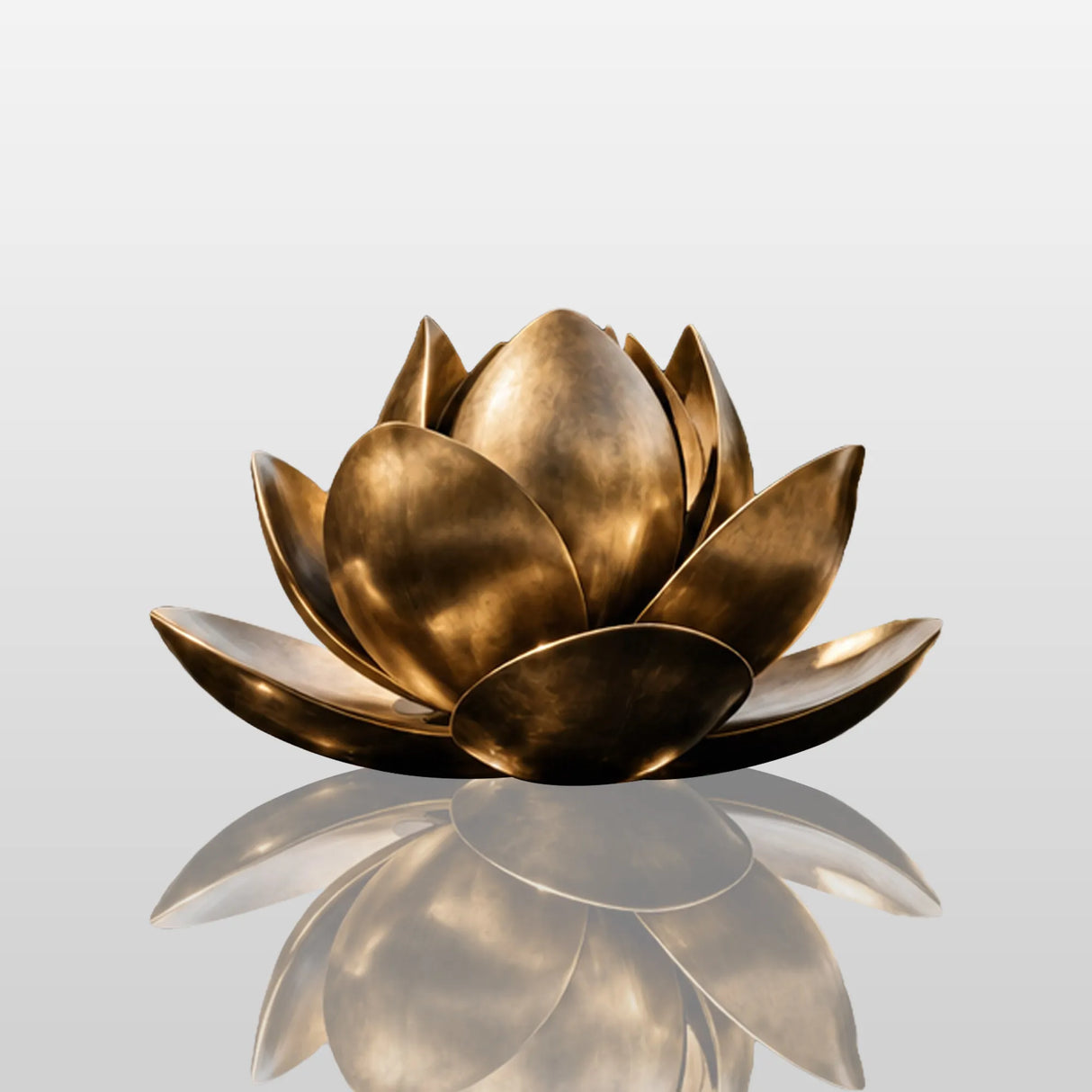 PREMIER Modern Large Brass Flower Sculpture for Outdoor Garden or Home Decor PSB-198