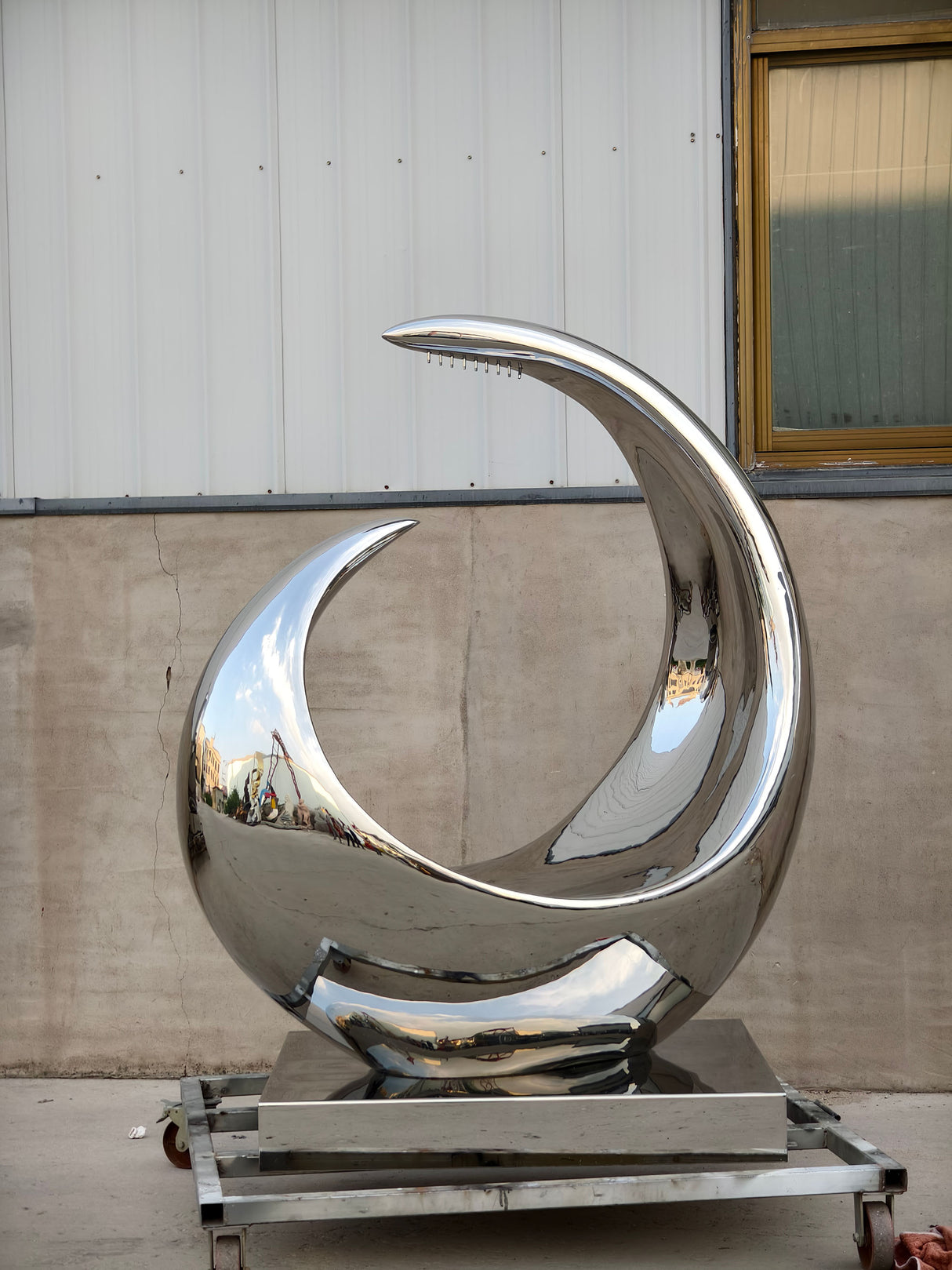 PREMIER Abstract Stainless Steel Sculpture PSSS-136-#PRS1292-Rest of Payment Custom Link for Lydia Mlouhi