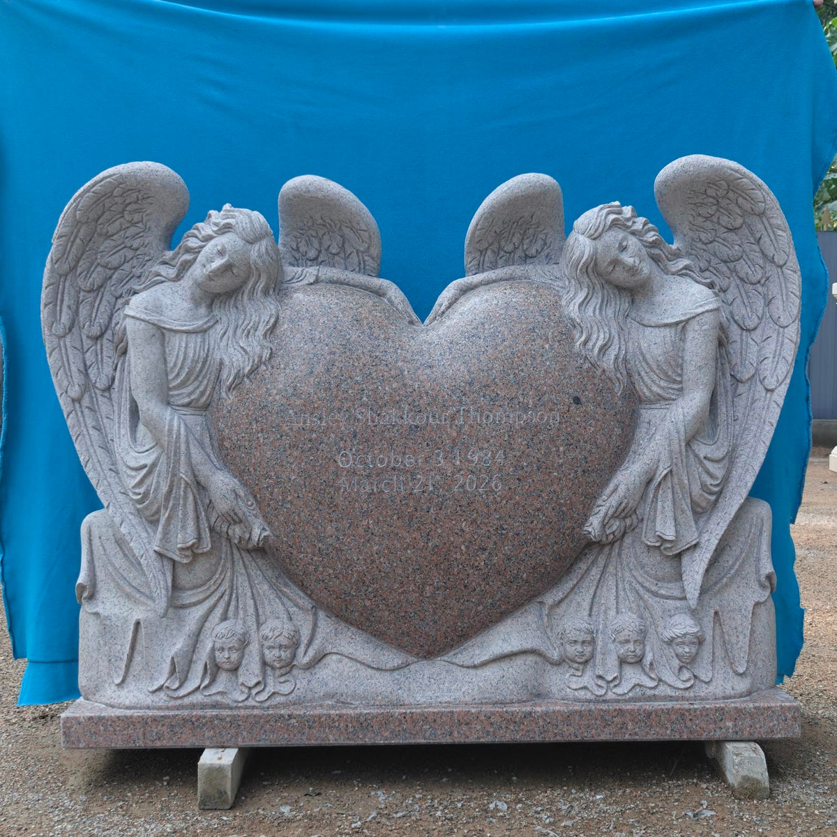 PREMIER Customized Granite Tombstone PSM-072-#PRS1322-Rest of Payment Custom Link for Shannon Shakkour