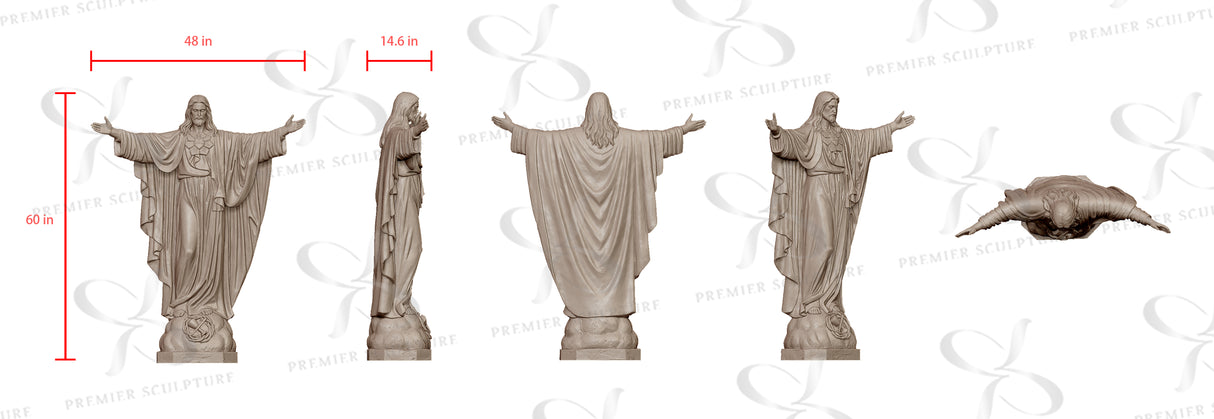 PREMIER Jesus Bronze Statue Religious Sculpture PSB-040——50% Deposit payment for Tom McCall