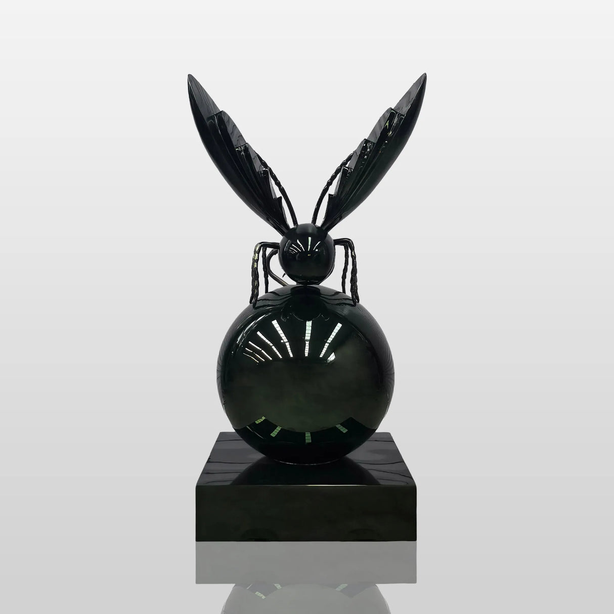 PREMIER Polished Stainless Steel Insect Sculpture 34.7"W x 67.9"H x 32.8"D PSIS-005-Stainless Steel Sculpture-PREMIER SCULPTURE