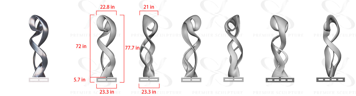 PREMIER Stainless Steel Sculpture PSSS-044 - 50% Deposit Custom Link for Jorge