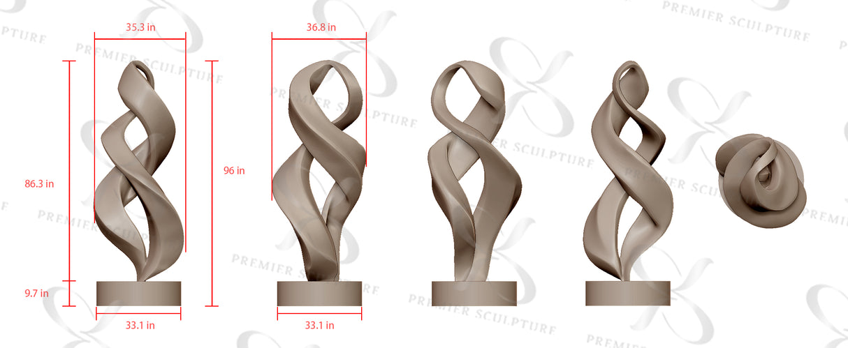 PREMIER Contemporary Stainless Steel Sculpture PSSS-059——50% Deposit payment for Mike Peck