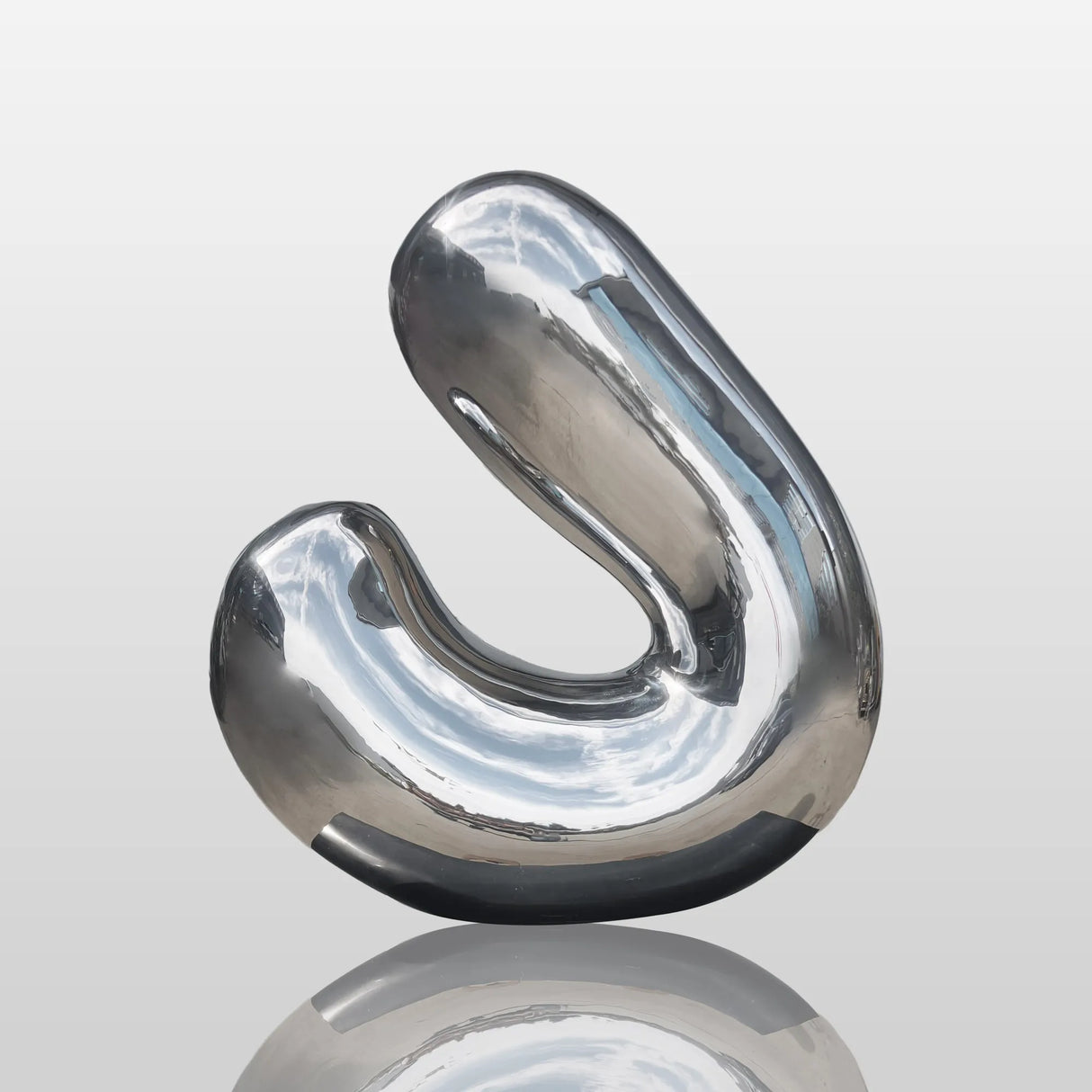 PREMIER Mirror-Polished Outdoor Sculpture Kinetic Echo Modern Abstract Stainless Steel Art for Garden, Landscape & Architectural Spaces PSSS-065-Stainless Steel Sculpture-PREMIER SCULPTURE