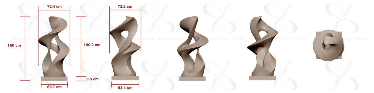 PREMIER Stainless Steel Red Sculpture PSSS-193—Custom Link for Natalia