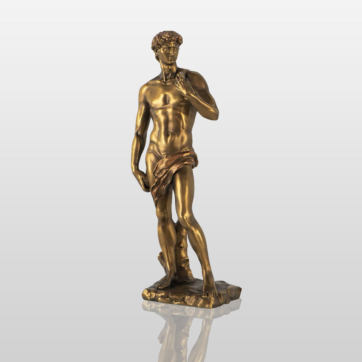 PREMIER Bronze Statue of David Classic Renaissance Sculpture for Interiors PSB-056-Bronze Sculpture-PREMIER SCULPTURE