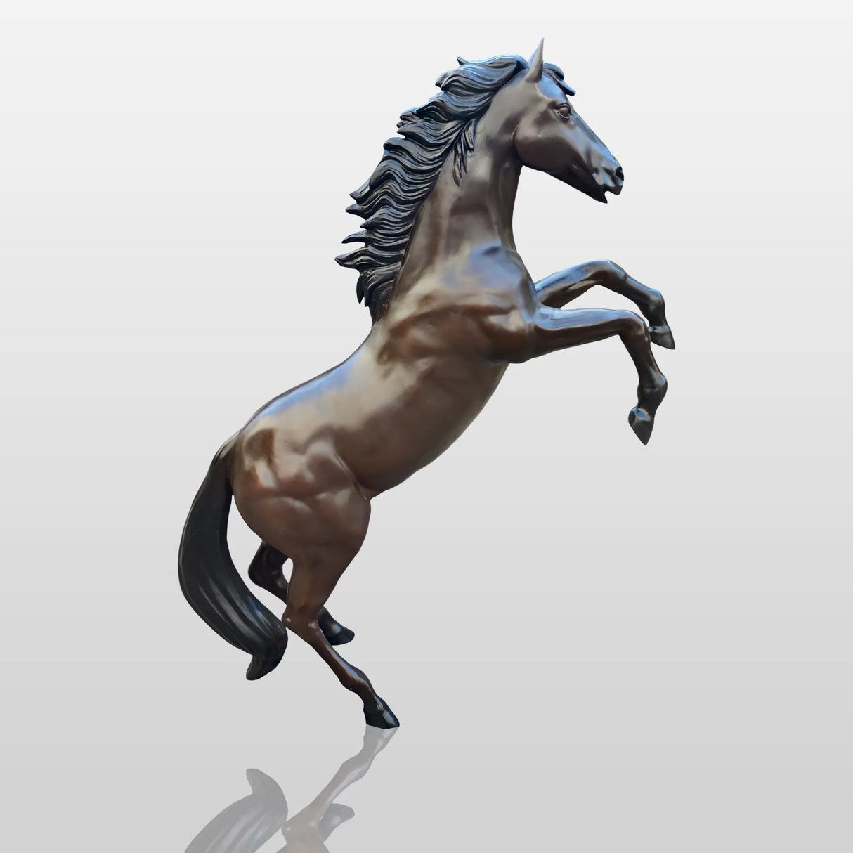 PREMIER Outdoor Bronze Rearing Horse Animal Custom Sculpture PSB-004-Bronze Sculpture-PREMIER SCULPTURE