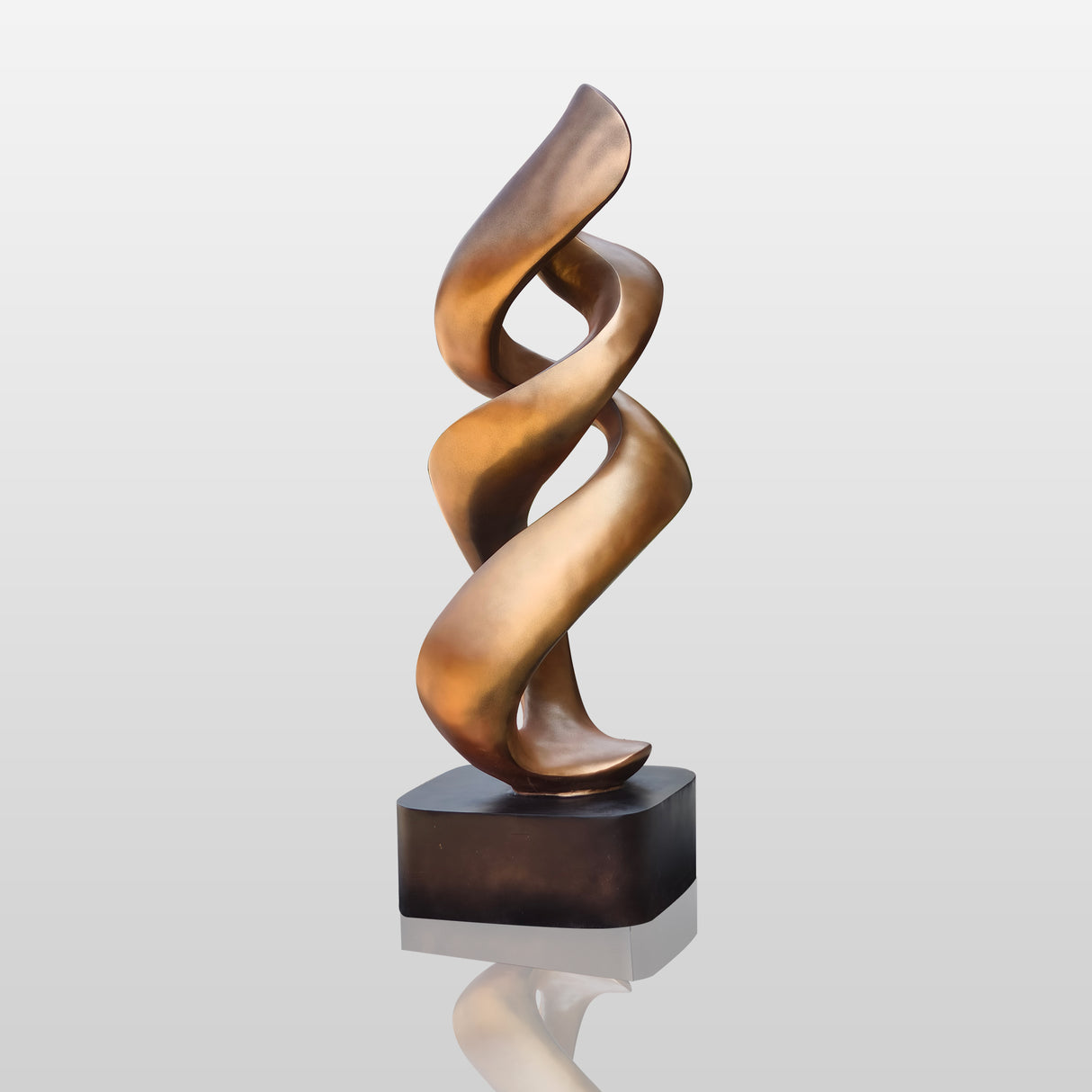 PREMIER Spiral Harmony Sculpture for Garden or Entryway Bronze Abstract Sculpture PSB-066-Bronze Sculpture-PREMIER SCULPTURE