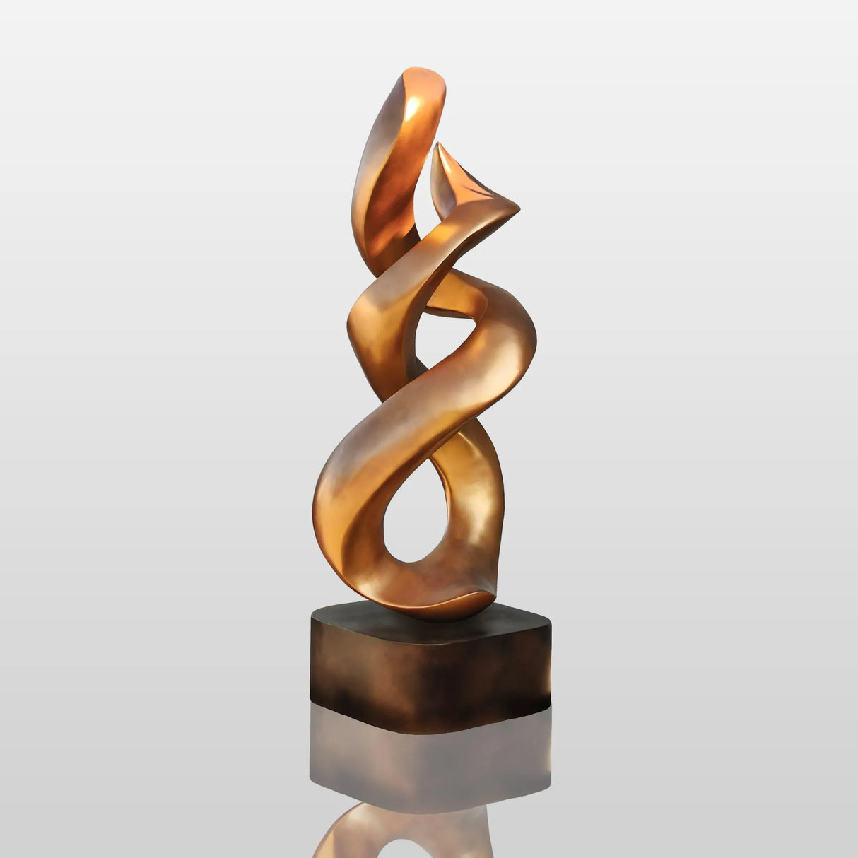 PREMIER Spiral Harmony Sculpture for Garden or Entryway Bronze Abstract Sculpture PSB-066-Bronze Sculpture-PREMIER SCULPTURE