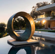 PREMIER Bronze Circle Sculpture Modern Sculpture for Luxury Outdoor Spaces PSB-080-Bronze Sculpture-PREMIER SCULPTURE