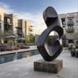 PREMIER Bronze Modern Sculpture with Abstract Design for Pools, Courtyards and Luxury Apartments PSB-085-Bronze Sculpture-PREMIER SCULPTURE