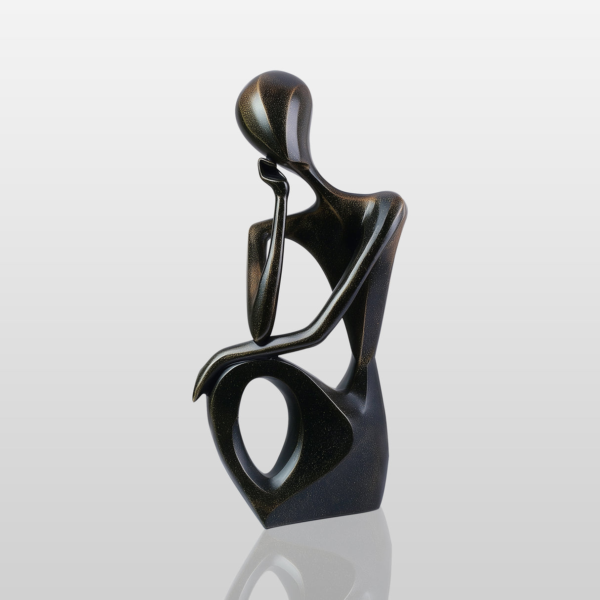 PREMIER Silent Thinker Sculpture with Abstract Design for Contemporary Art Gallery PSB-092-Bronze Sculpture-PREMIER SCULPTURE