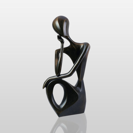 PREMIER Silent Thinker Sculpture with Abstract Design for Contemporary Art Gallery PSB-092-Bronze Sculpture-PREMIER SCULPTURE