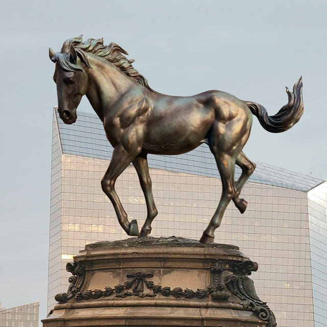 PREMIER Classic Walking Horse Statue Monumental Bronze Horse Sculpture for Public Squares and Equestrian Memorials PSB-073-Bronze Sculpture-PREMIER SCULPTURE