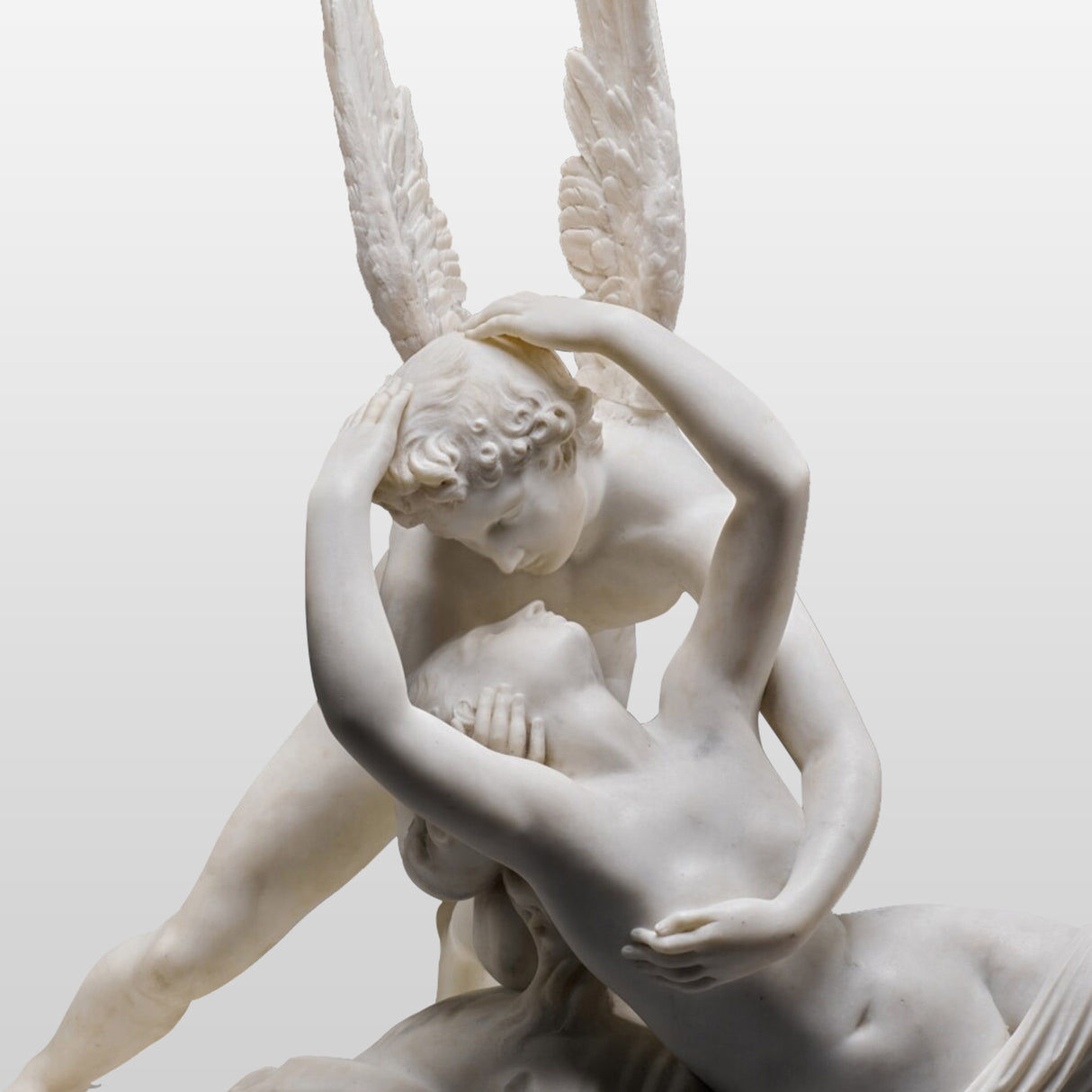 PREMIER Cupid and Psyche Marble Statue Romantic Classic Reproduction PSM-052-Marble sculpture-PREMIER SCULPTURE