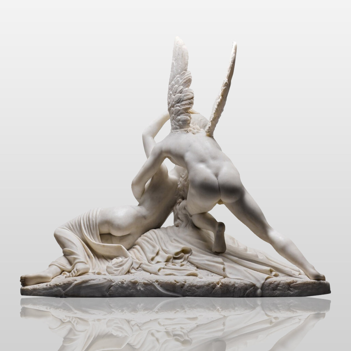 PREMIER Cupid and Psyche Marble Statue Romantic Classic Reproduction PSM-052-Marble sculpture-PREMIER SCULPTURE