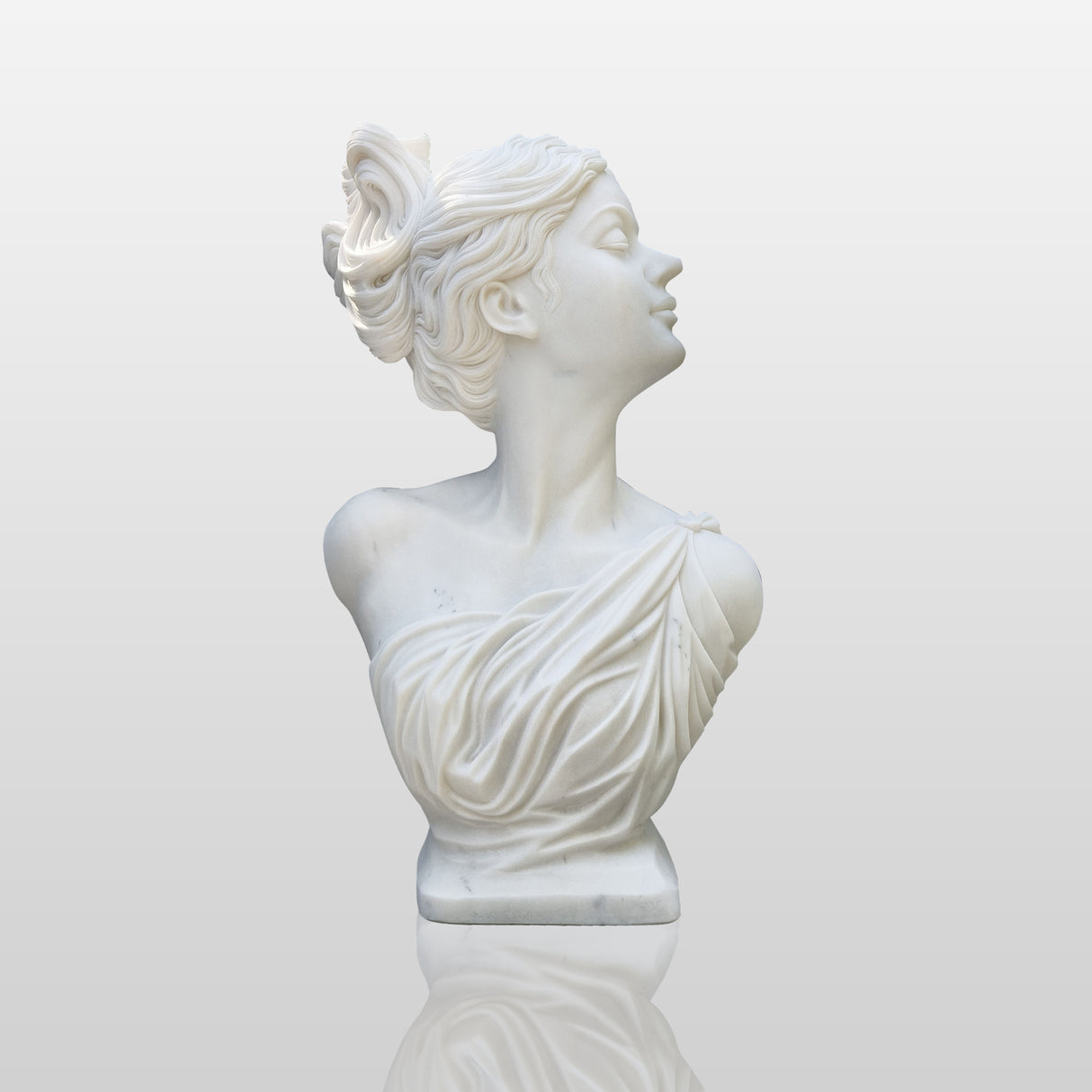 PREMIER Decorative Marble Bust Classic Sculptural Artwork for Gallery PSTTM-010-Marble sculpture-PREMIER SCULPTURE